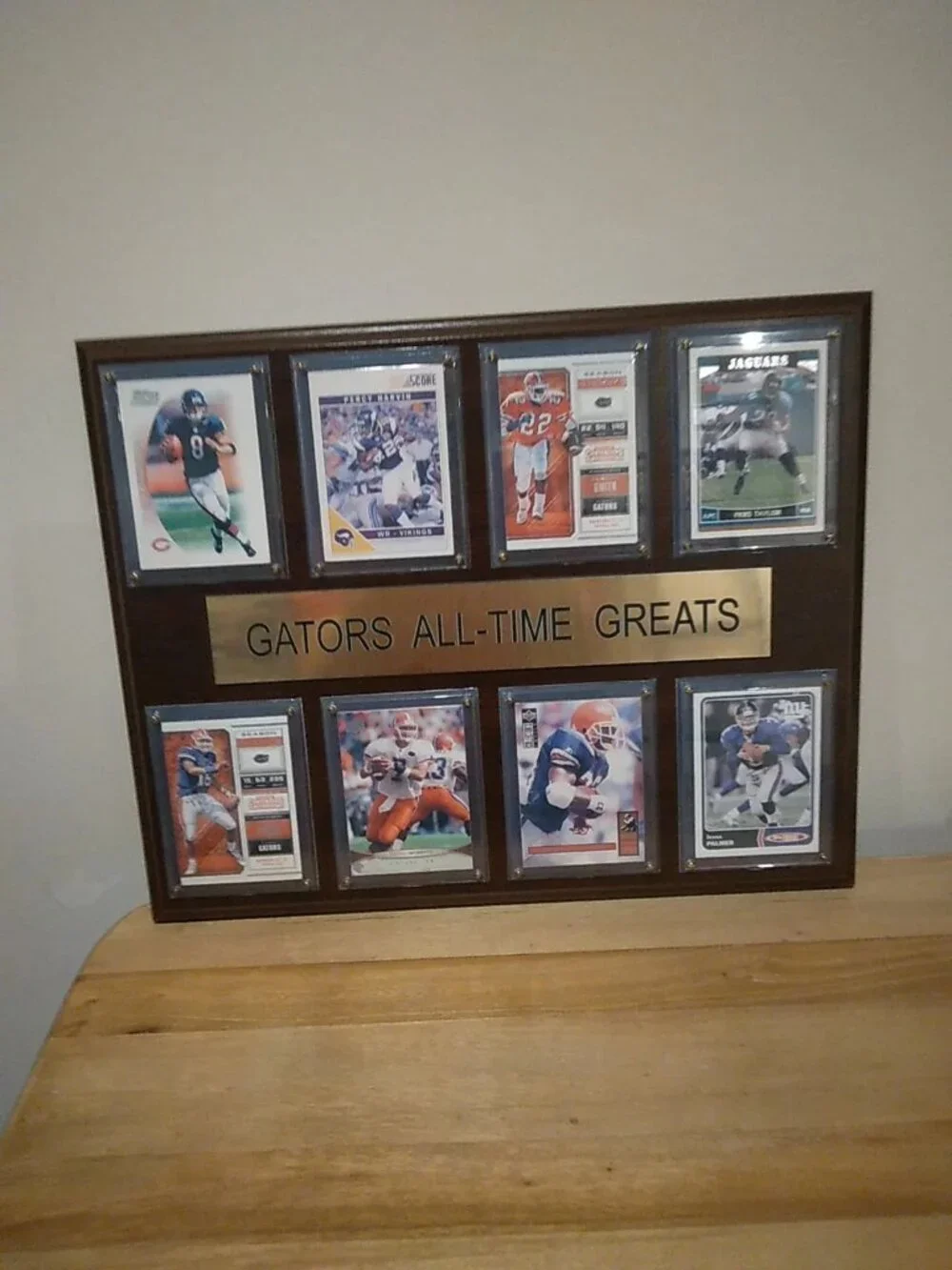 Florida Gators All-Time Greats 8-Card Wood Plaque Display